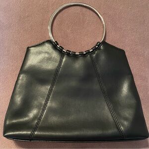 Aldo Black and Silver Clutch with Geometric Design *see description*